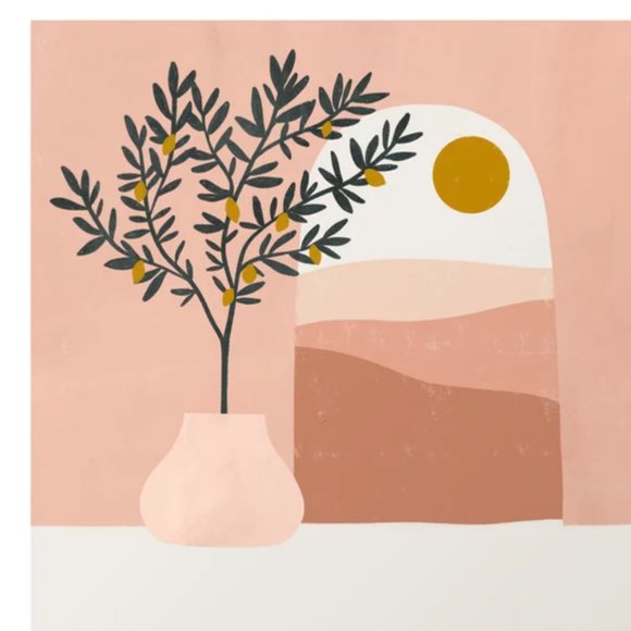 Society6 Large Art Print Lemon Tree
